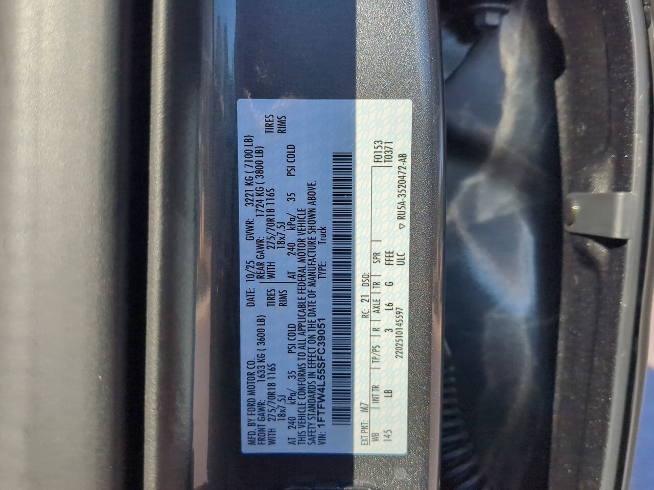 2025 Ford F-150 Tremor Appleton WI