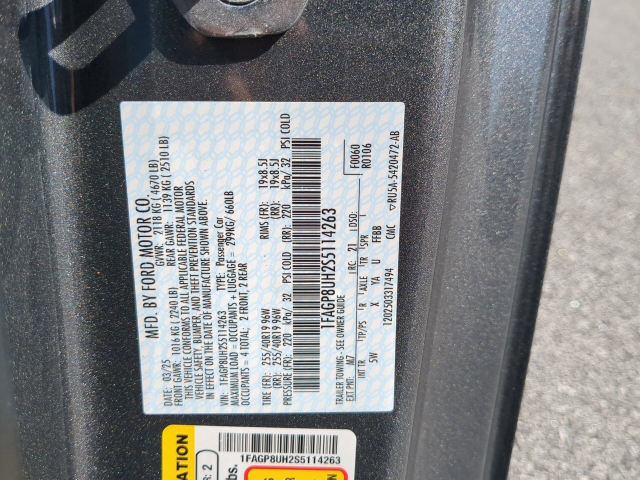 2025 Ford Mustang Premium Appleton WI