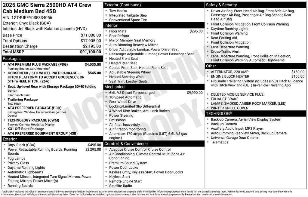 2025 GMC Sierra 2500HD AT4 Lakeland FL