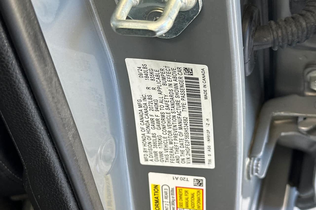 2025 Honda Civic Sport Roseville CA