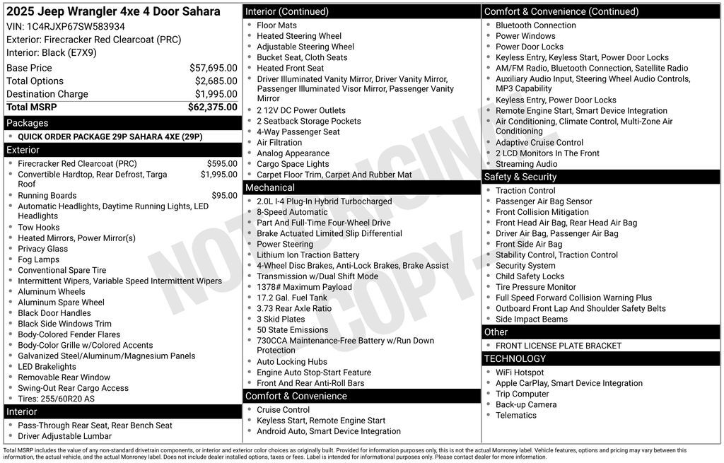 2025 Jeep Wrangler Sahara 4xe Lakeland FL