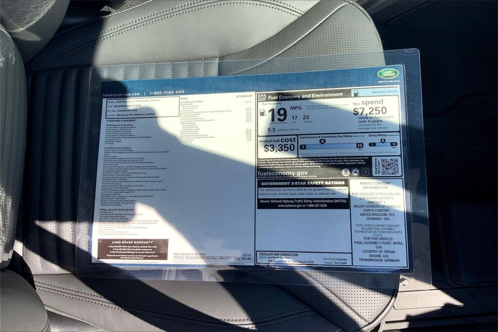2025 Land Rover Discovery Metropolitan Edition San Jose CA