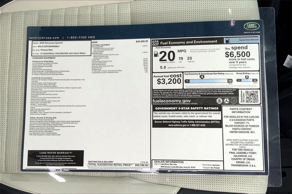 2025 Land Rover Discovery Sport S San Jose CA