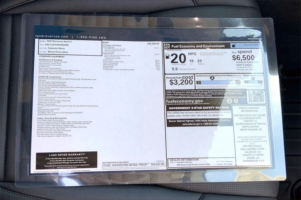 2025 Land Rover Discovery Sport S San Jose CA