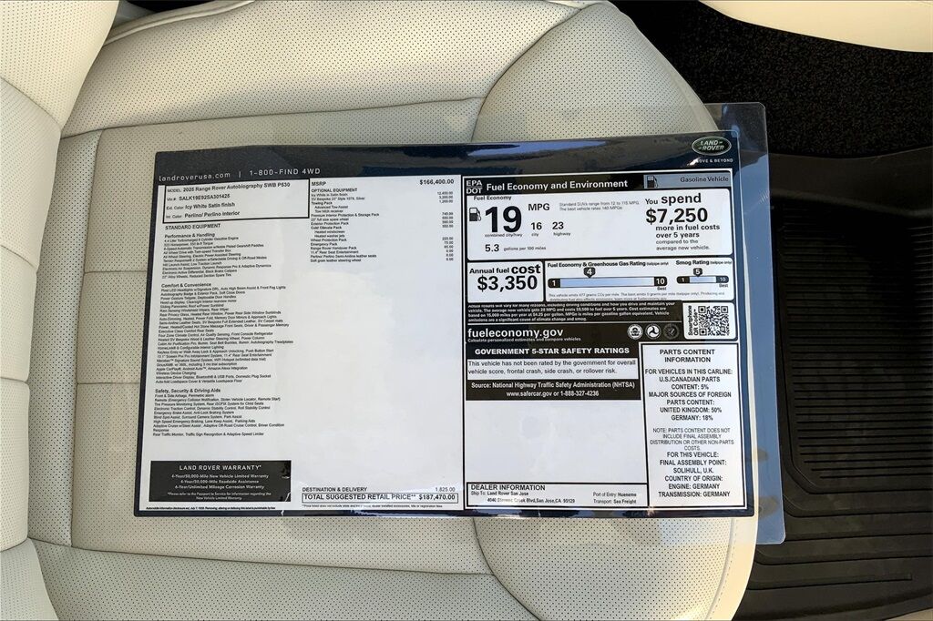 2025 Land Rover Range Rover Autobiography San Jose CA