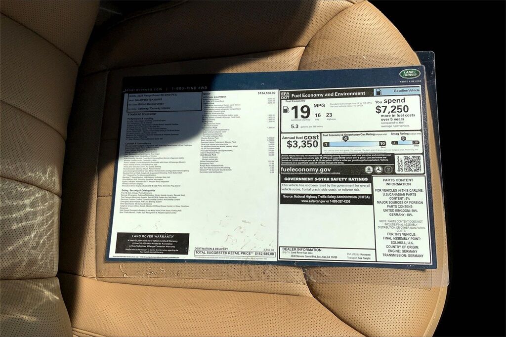 2025 Land Rover Range Rover SE San Jose CA