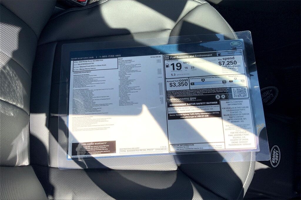 2025 Land Rover Range Rover SE San Jose CA