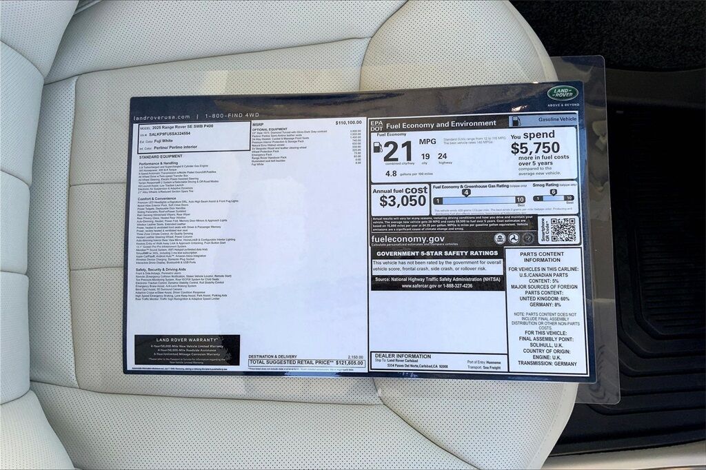 2025 Land Rover Range Rover SE San Jose CA