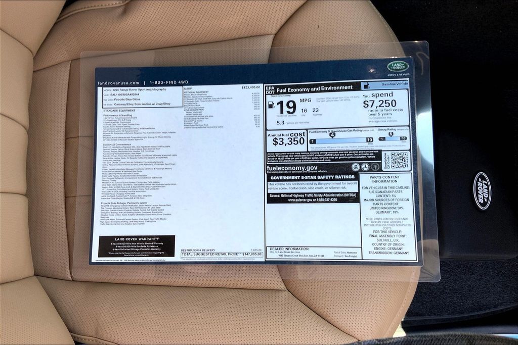 2025 Land Rover Range Rover Sport Autobiography San Jose CA