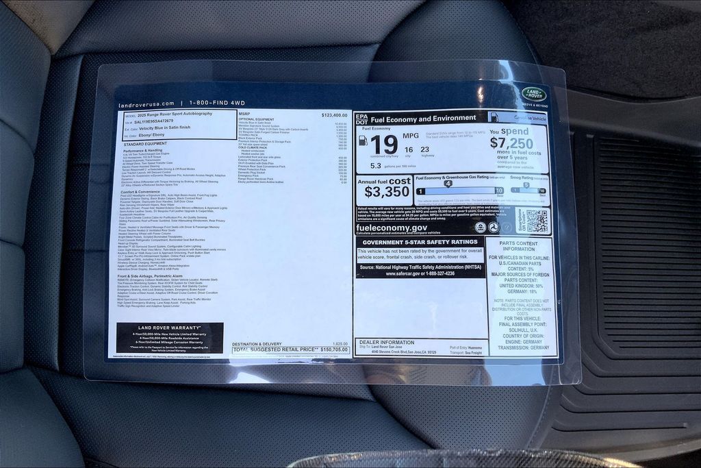 2025 Land Rover Range Rover Sport Autobiography San Jose CA