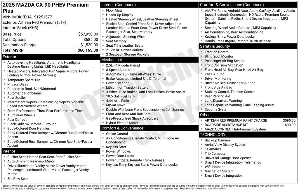 2025 MAZDA CX-90 PHEV Premium Plus Lakeland FL
