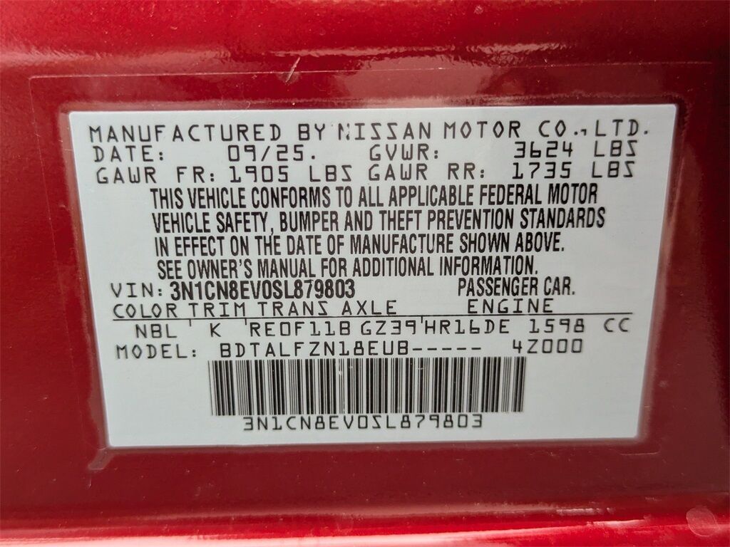 2025 Nissan Versa 1.6 SV Kennesaw GA 2025 Nissan Versa 1.6 SV Kennesaw GA