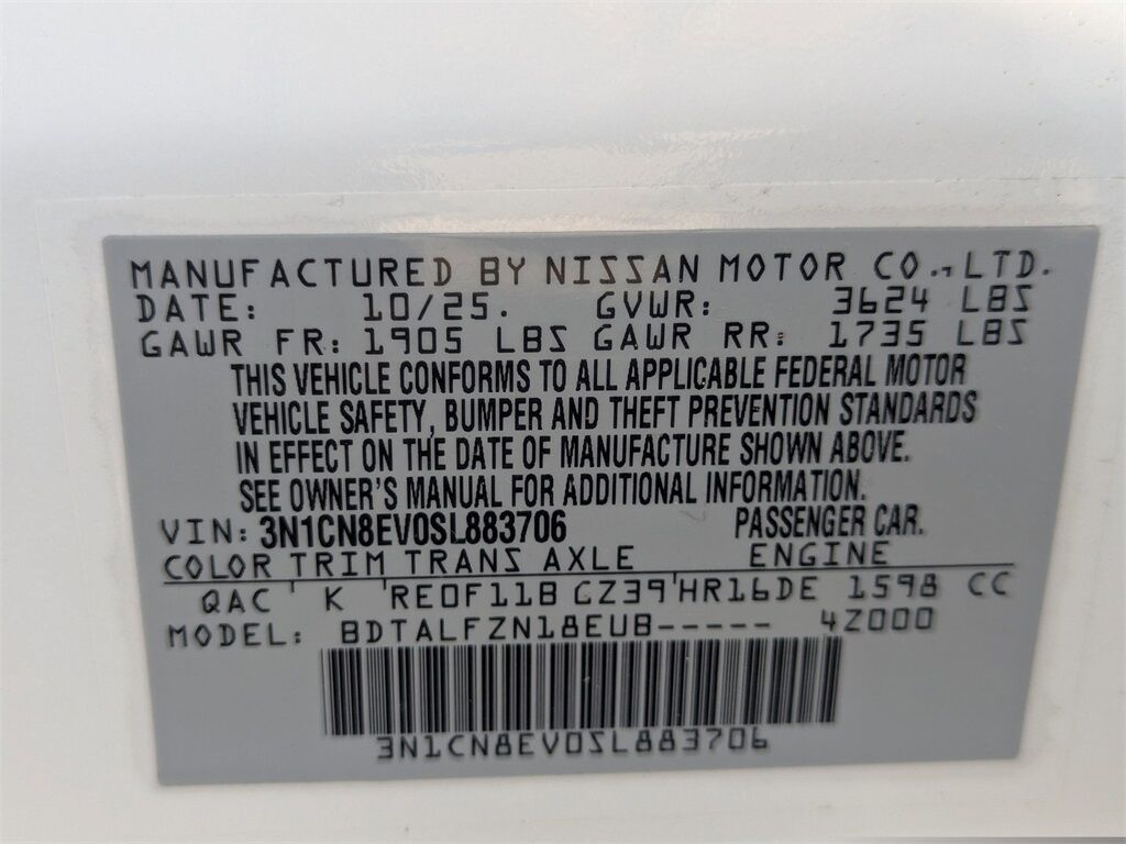 2025 Nissan Versa 1.6 SV Kennesaw GA 2025 Nissan Versa 1.6 SV Kennesaw GA