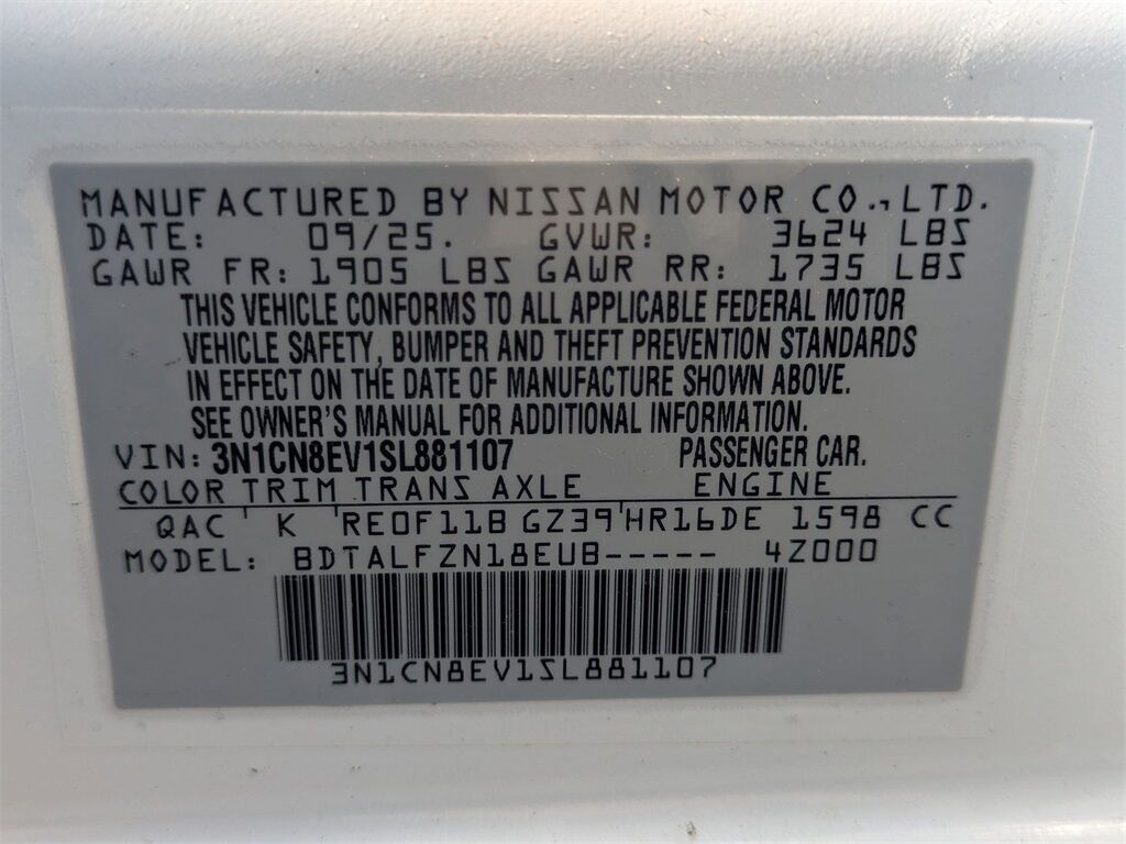 2025 Nissan Versa 1.6 SV Kennesaw GA 2025 Nissan Versa 1.6 SV Kennesaw GA