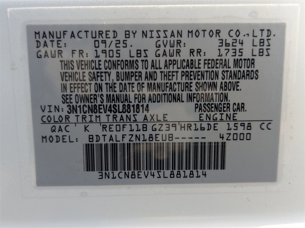 2025 Nissan Versa 1.6 SV Kennesaw GA 2025 Nissan Versa 1.6 SV Kennesaw GA