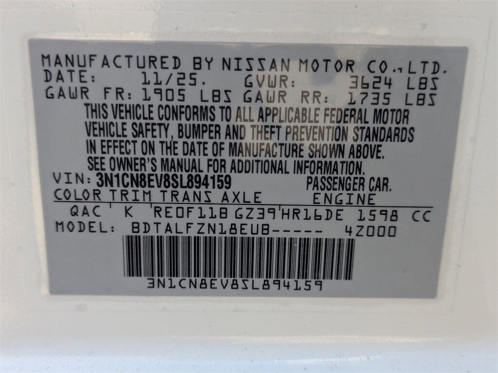 2025 Nissan Versa 1.6 SV Kennesaw GA 2025 Nissan Versa 1.6 SV Kennesaw GA