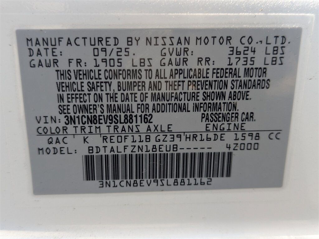 2025 Nissan Versa 1.6 SV Kennesaw GA 2025 Nissan Versa 1.6 SV Kennesaw GA