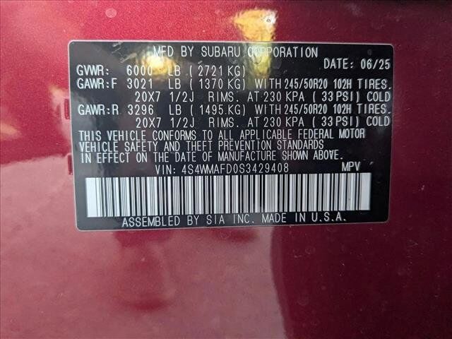 2025 Subaru Ascent Onyx Edition Roseville CA