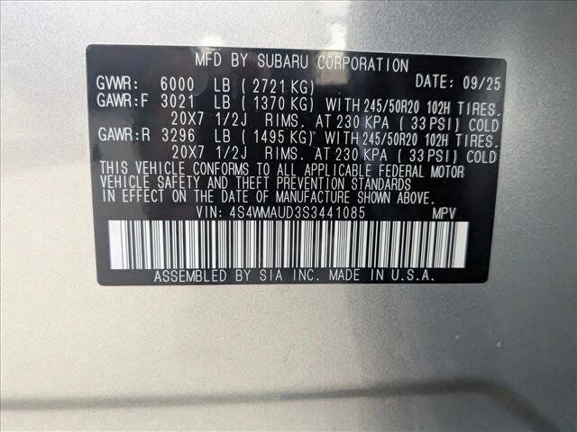 2025 Subaru Ascent Touring Roseville CA