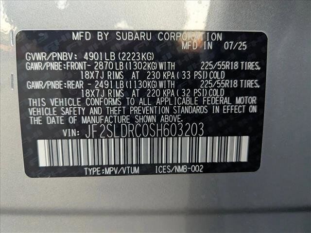 2025 Subaru Forester Limited Roseville CA