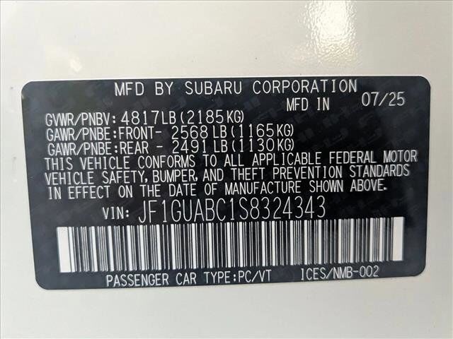 2025 Subaru Impreza Roseville CA