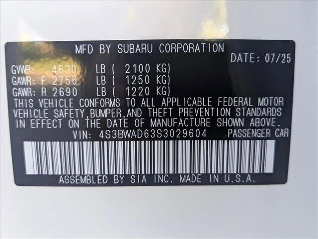 2025 Subaru Legacy Premium Roseville CA