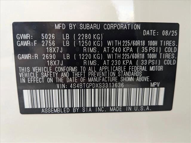 2025 Subaru Outback Touring XT Roseville CA