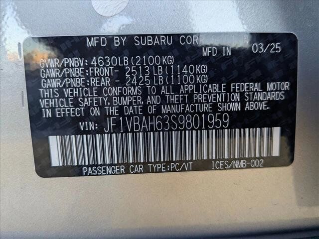 2025 Subaru WRX Premium Roseville CA