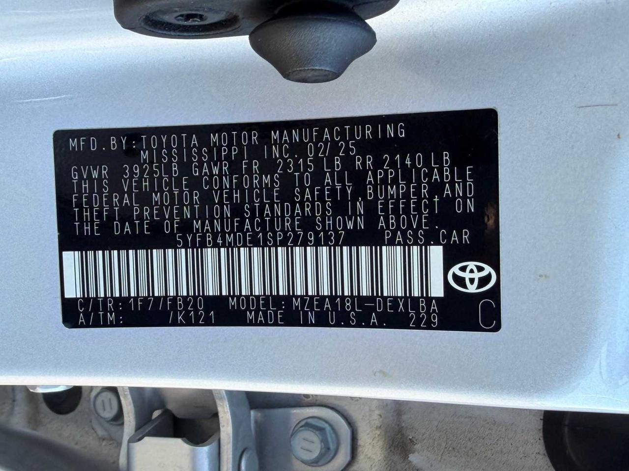 2025 Toyota Corolla LE Irving TX 2025 Toyota Corolla LE Irving TX