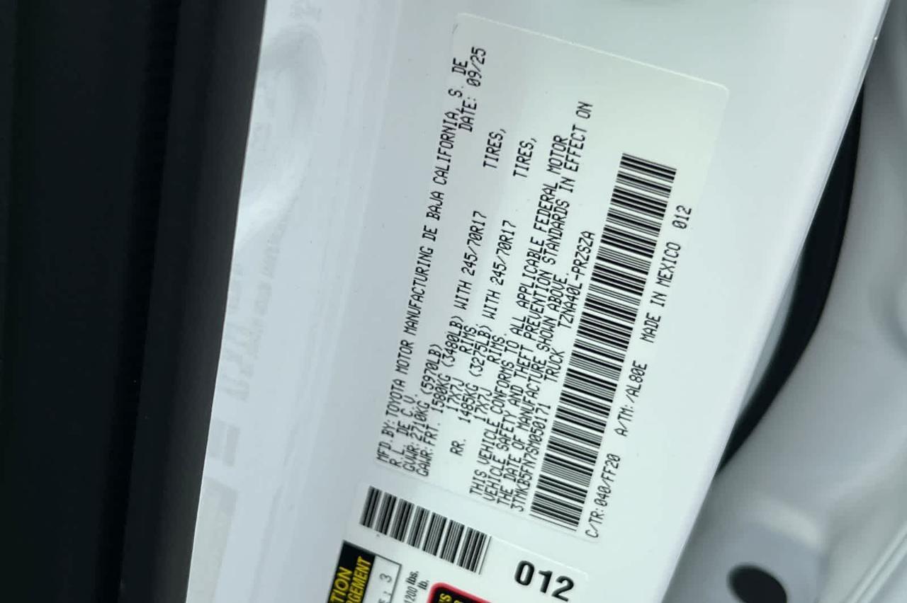 2025 Toyota Tacoma SR5 Roseville CA