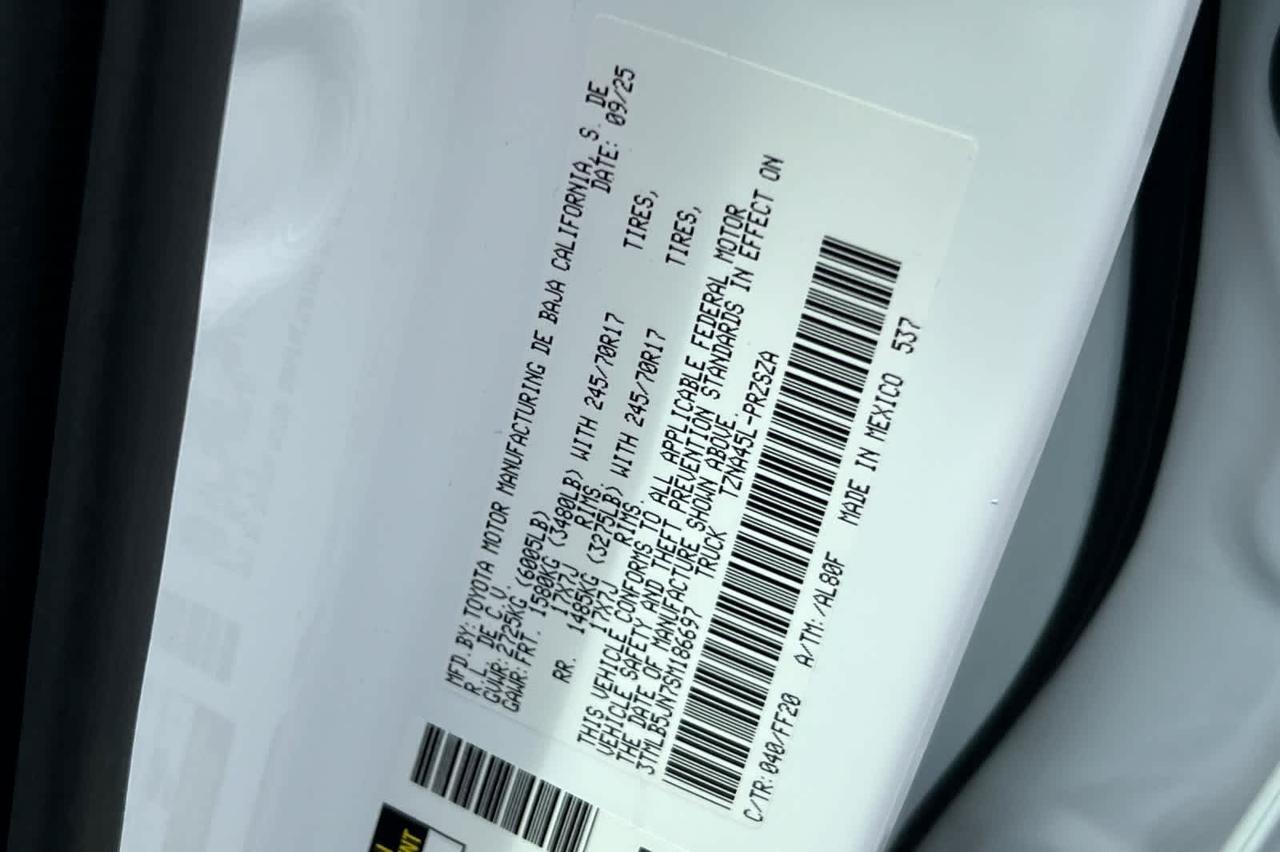 2025 Toyota Tacoma SR5 Roseville CA
