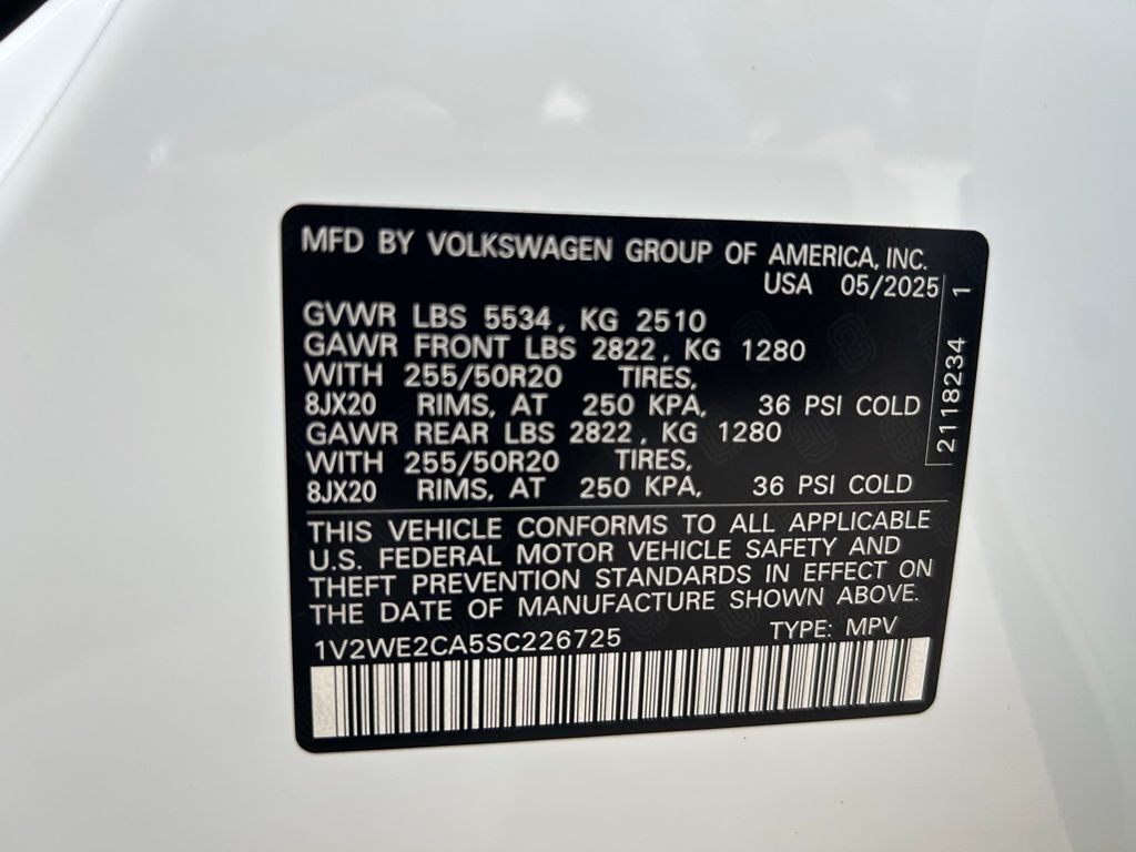 2025 Volkswagen Atlas Cross Sport 2.0T SE w/Technology Tampa FL