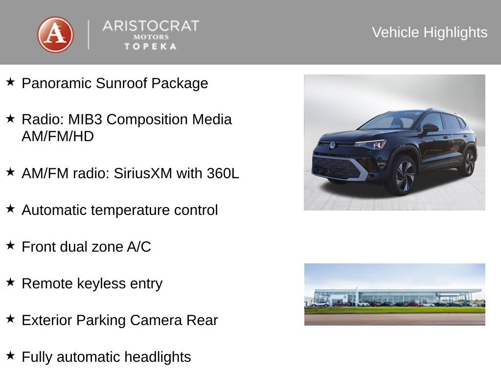 2025 Volkswagen Taos 1.5T SE