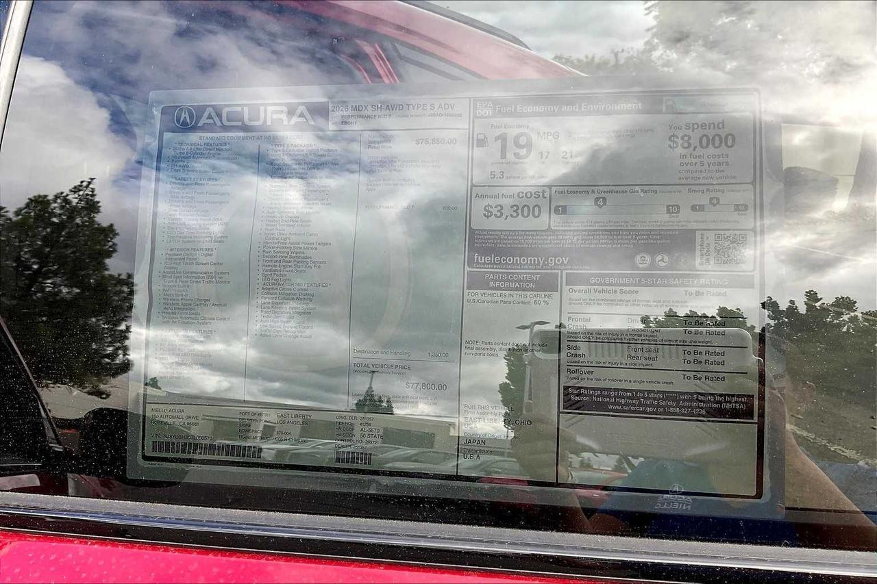 2026 Acura MDX Type S w/Advance Package Roseville CA
