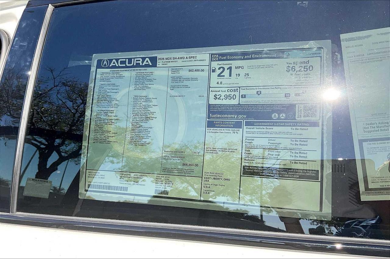 2026 Acura MDX w/A-Spec Package Roseville CA