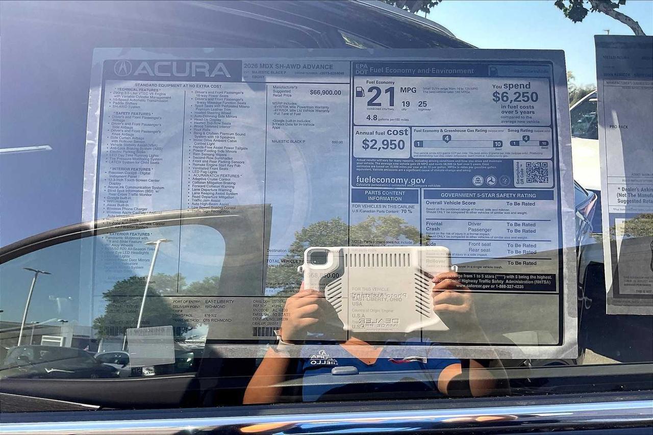 2026 Acura MDX w/Advance Package Roseville CA