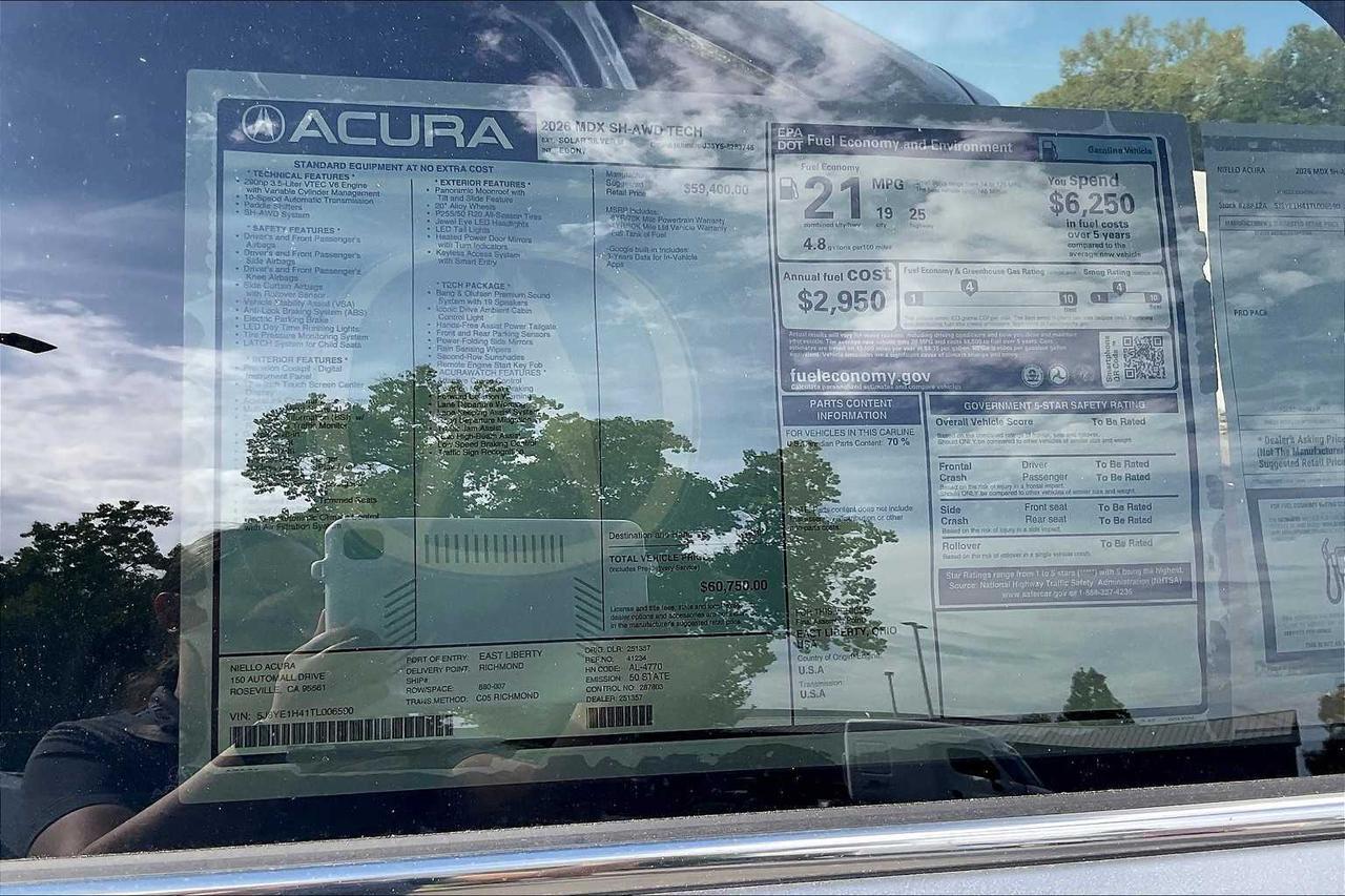 2026 Acura MDX w/Technology Package Roseville CA