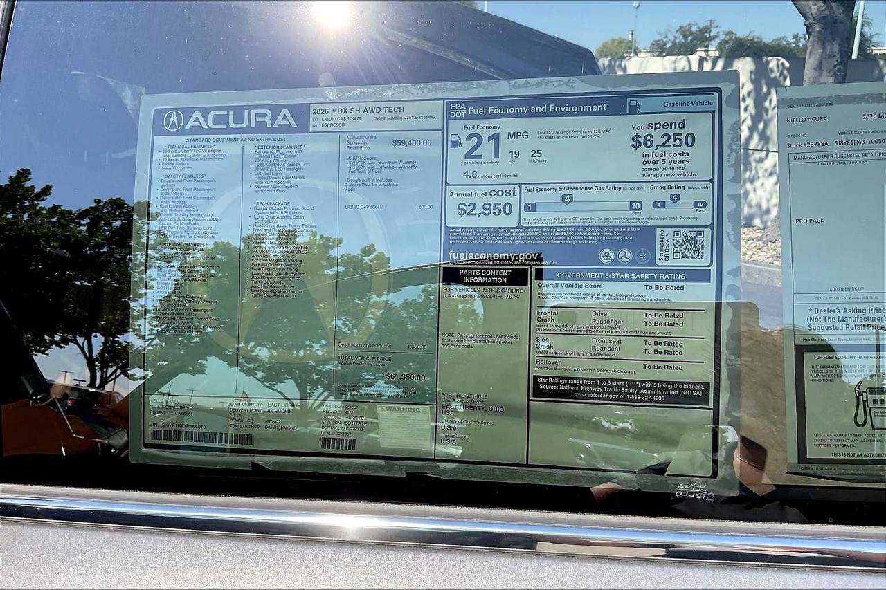 2026 Acura MDX w/Technology Package Roseville CA