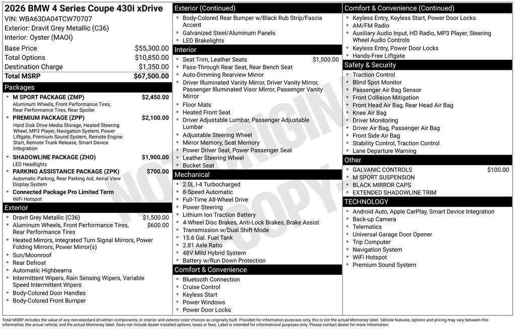 2026 BMW 4 Series 430i xDrive