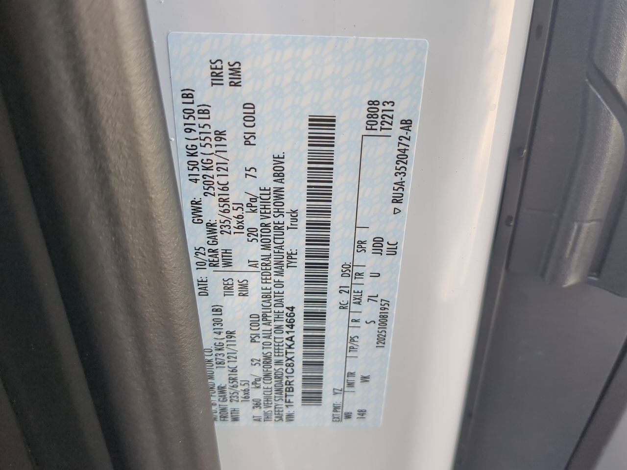 2026 Ford Transit Cargo Van XL Appleton WI