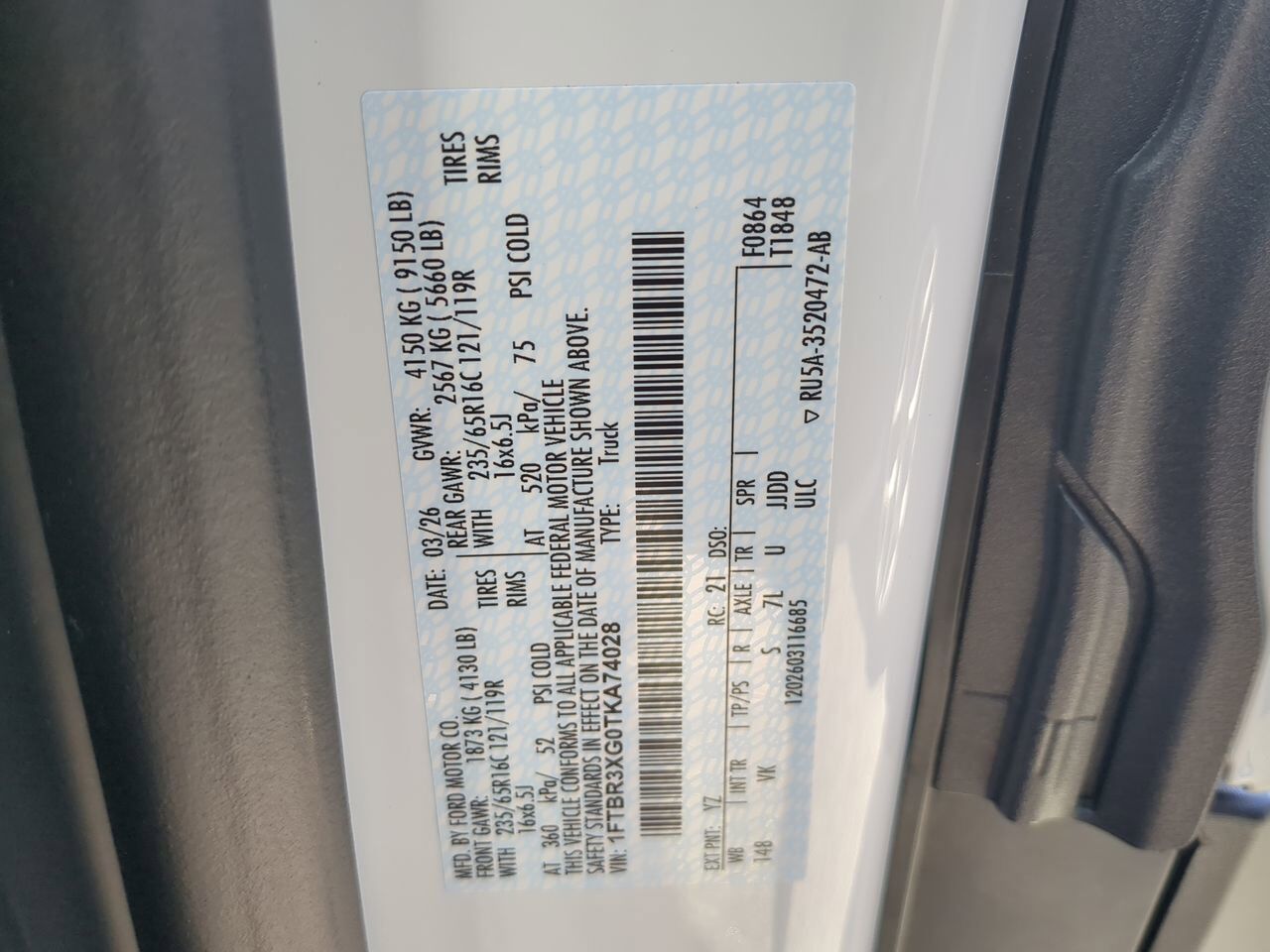 2026 Ford Transit Cargo Van XL Appleton WI