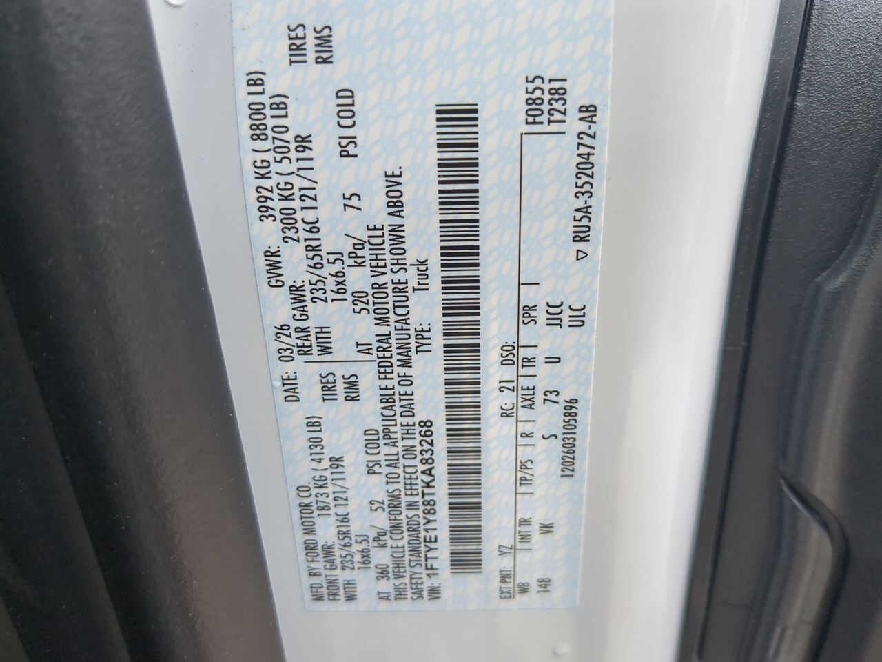 2026 Ford Transit Cargo Van XL Appleton WI