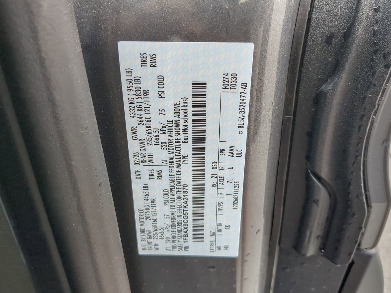 2026 Ford Transit Passenger Wagon XLT Appleton WI