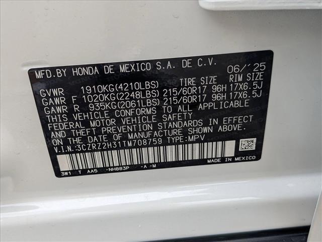 2026 Honda HR-V LX Roseville CA