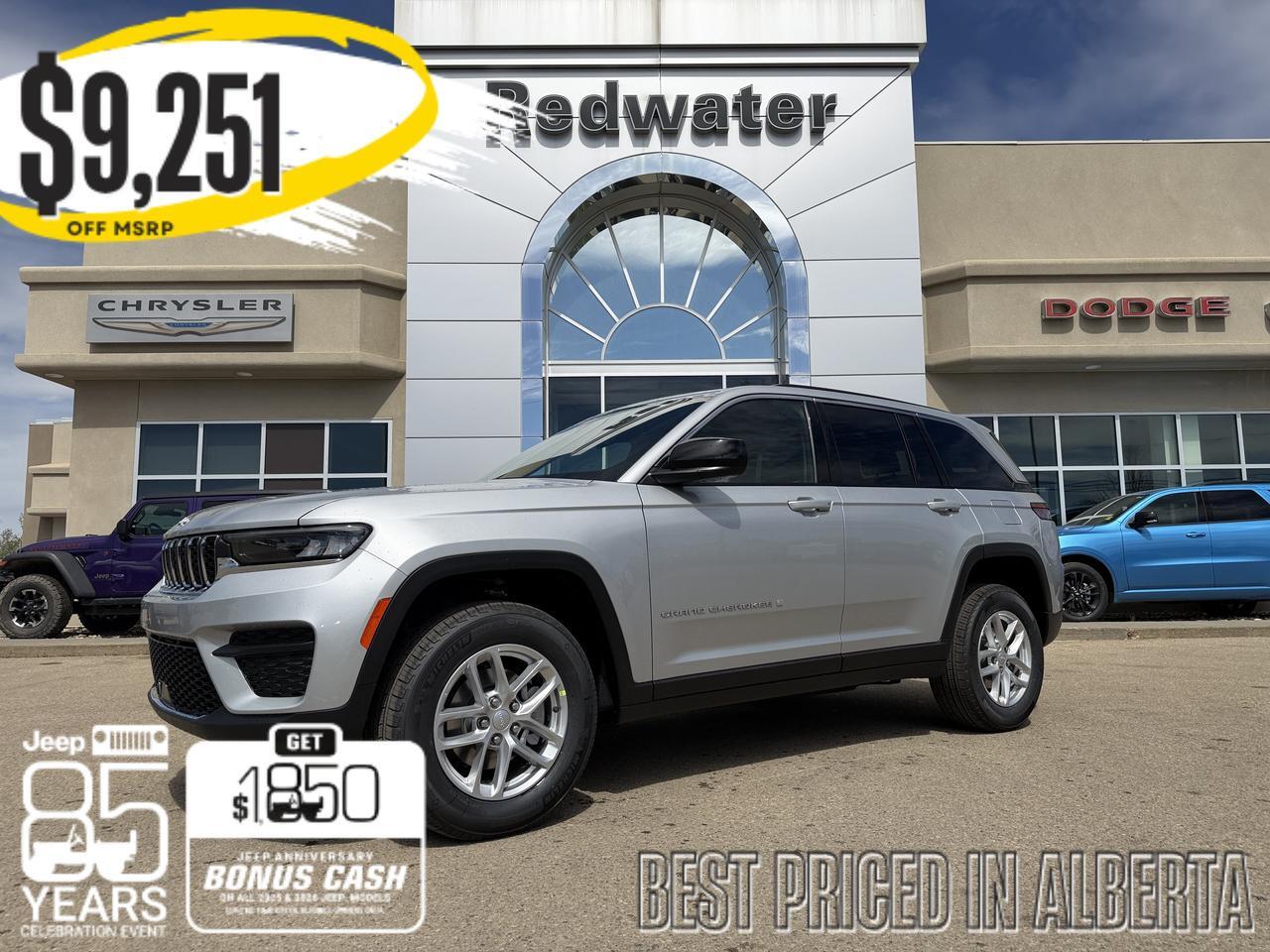 2026 Jeep Grand Cherokee Laredo 4x4 | Silver Zynith | V6 | NAV | Heated Seats | Rearview Camera | Towing | Keyless Entry 2026 Jeep Grand Cherokee Laredo 4x4 | Silver Zynith | V6 | NAV | Heated Seats | Rearview Camera | Towing | Keyless Entry