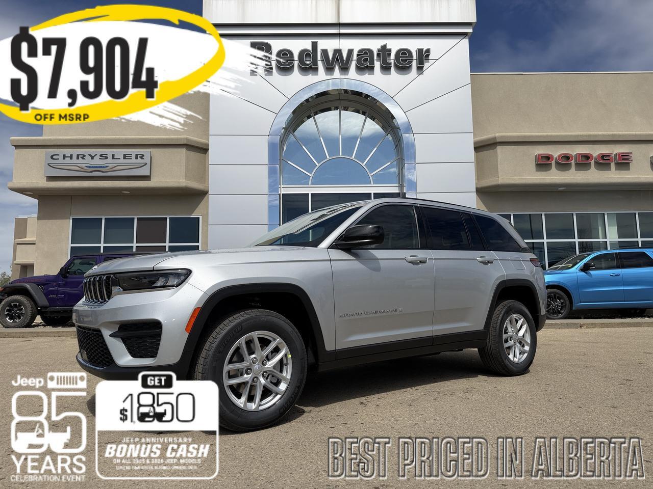2026 Jeep Grand Cherokee Laredo 4x4 | Silver Zynith | V6 | NAV | Heated Seats | Rearview Camera | Towing | Keyless Entry 2026 Jeep Grand Cherokee Laredo 4x4 | Silver Zynith | V6 | NAV | Heated Seats | Rearview Camera | Towing | Keyless Entry