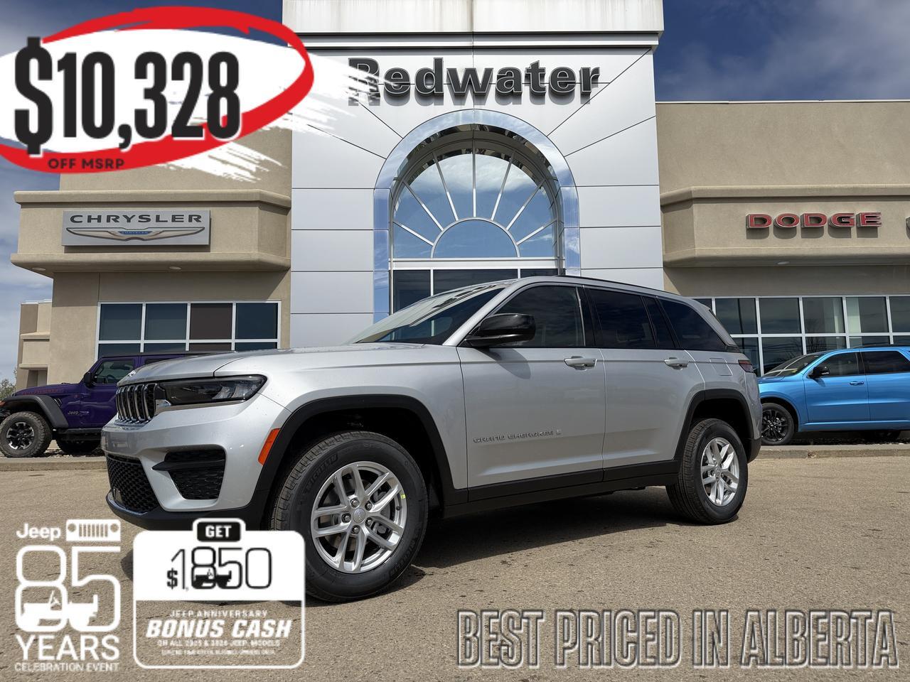 2026 Jeep Grand Cherokee Laredo 4x4 | Silver Zynith | V6 | NAV | Heated Seats | Rearview Camera | Towing | Keyless Entry 2026 Jeep Grand Cherokee Laredo 4x4 | Silver Zynith | V6 | NAV | Heated Seats | Rearview Camera | Towing | Keyless Entry