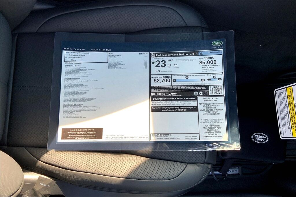 2026 Land Rover Range Rover Velar S San Jose CA