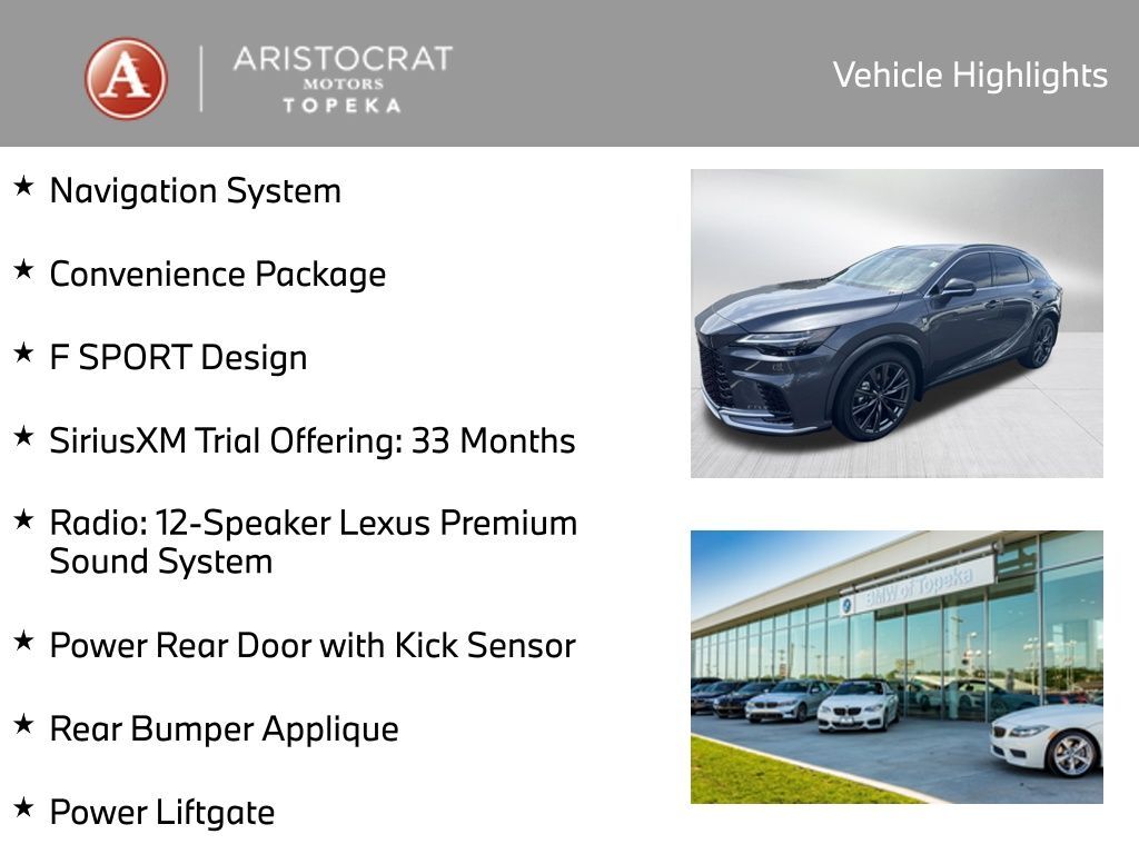2026 Lexus RX 350h F SPORT Design San Clemente CA