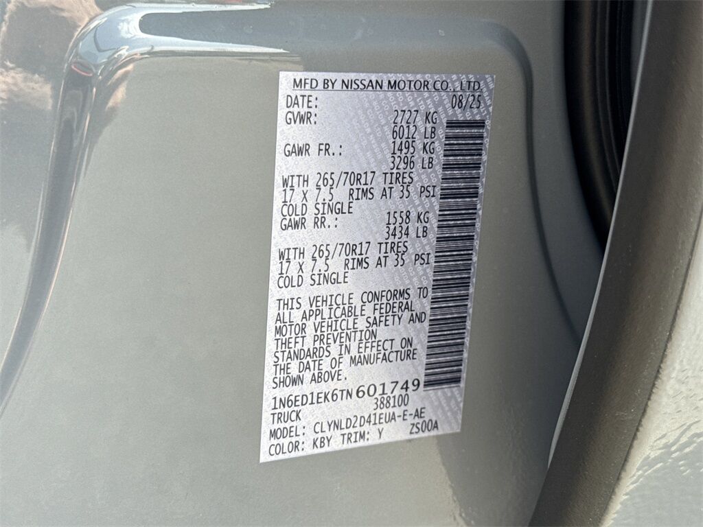 2026 Nissan Frontier PRO-4X Kennesaw GA 2026 Nissan Frontier PRO-4X Kennesaw GA